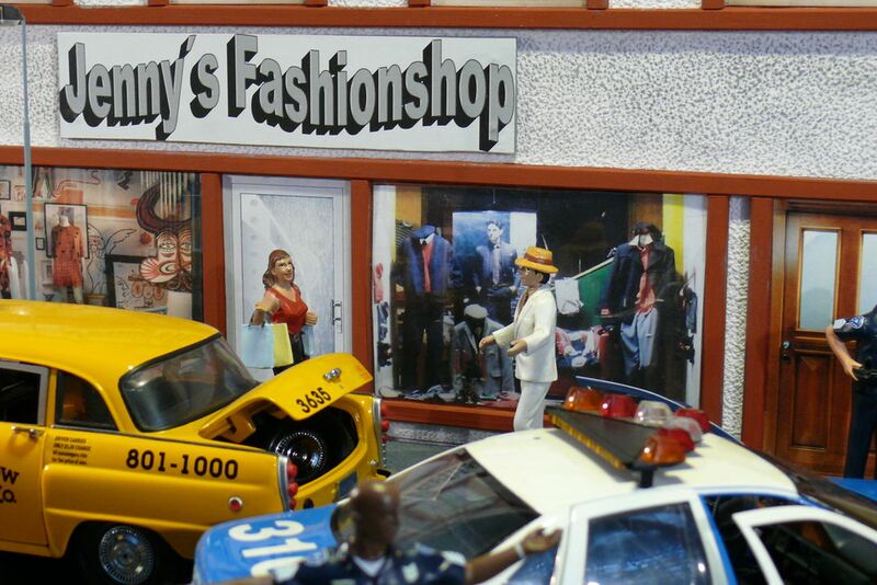 1:18 Diorama: Straßenscene NYC Bild 4