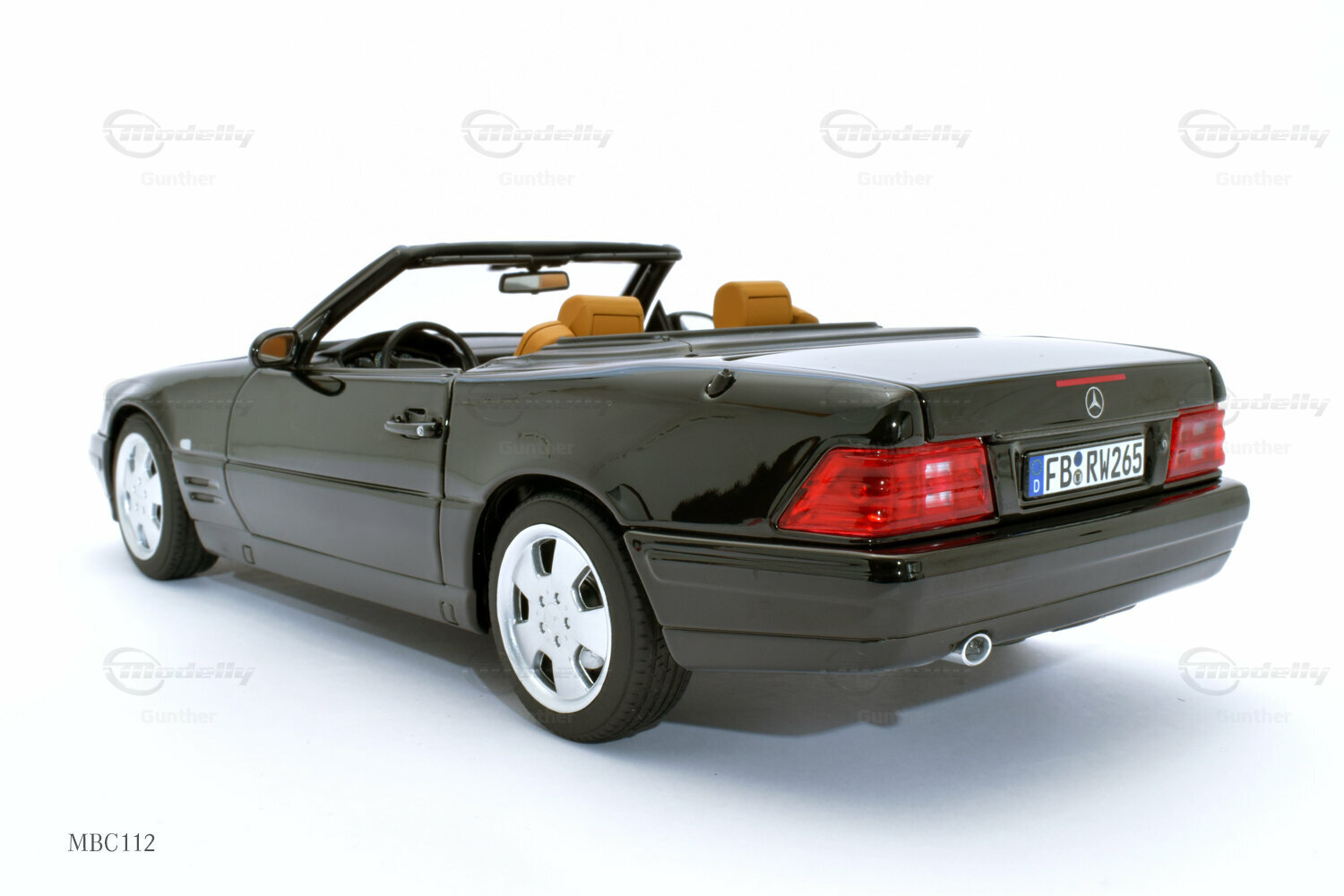 Mercedes Benz Sl 500 R129 Modellauto Norev 1 18 In Schwarz Von